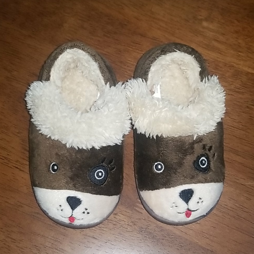 Pup fur infant slippers/shoes